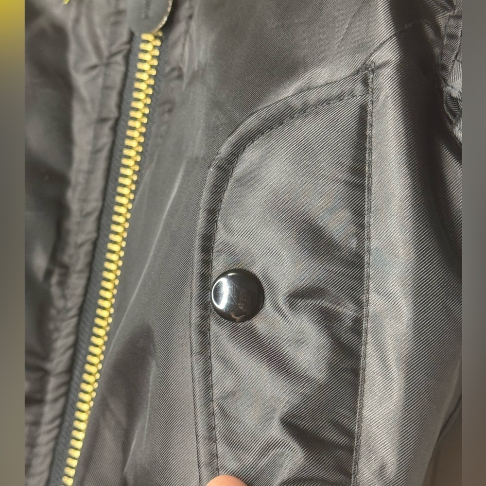 Kids Fighter Pilot Black Jacket-reversible - Picture 11 of 12